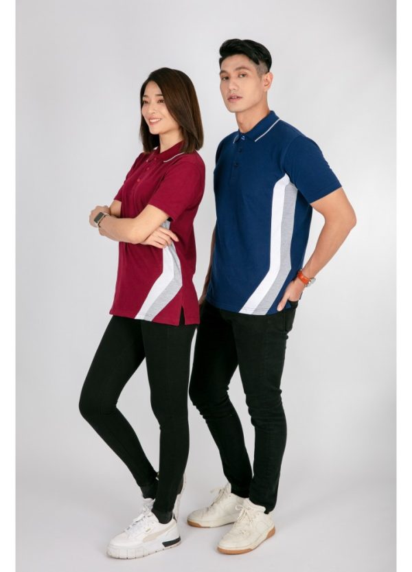 CVC Honeycomb Cut & Sew Polo Shirt - Image 4