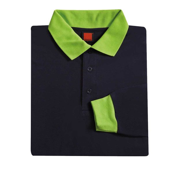 TC Long Sleeve with Ribbed Polo Shirt - Image 2