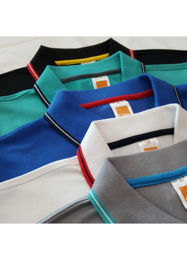 Collar Short Sleeve T-shirt - Quick dry - Image 4
