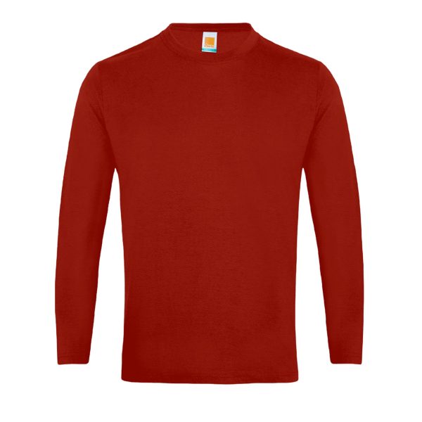Comfy Cotton Long Sleeve Basic Tee - Image 4