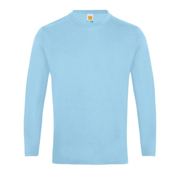 Comfy Cotton Long Sleeve Basic Tee - Image 3