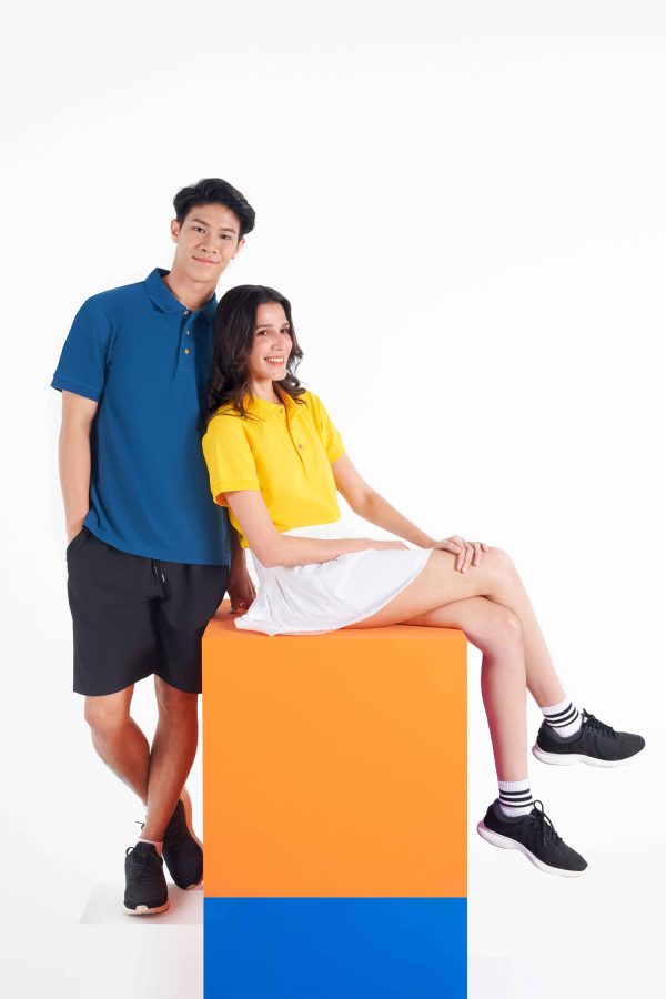 Honeycomb Short Sleeve CVC Polo Shirt - Image 5