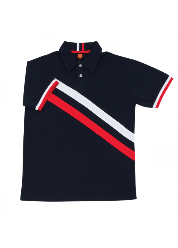 CVC Honeycomb Cut & Sew Polo Shirt - Image 3