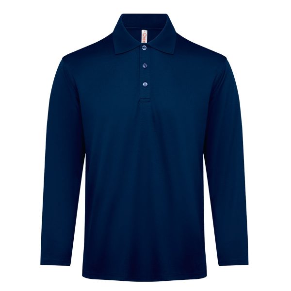Quick Dry Long Sleeve CVC Basic Polo