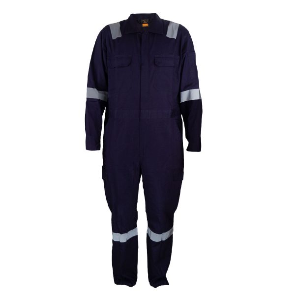 Cotton Coverall with Reflective Tape